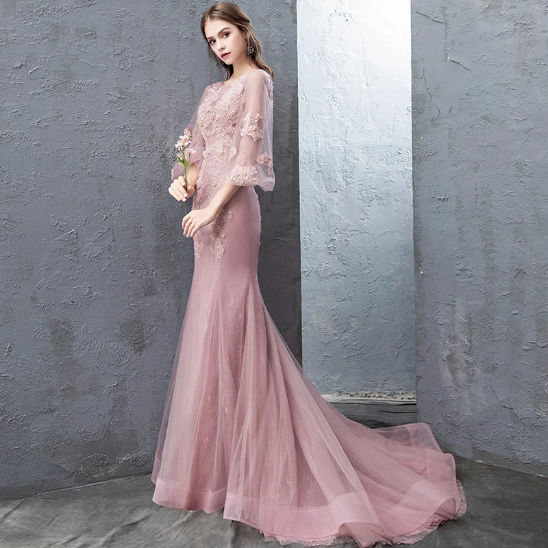 Vivian's Bridal романтичное волшебное с цветочным принтом вечернее платье русалки