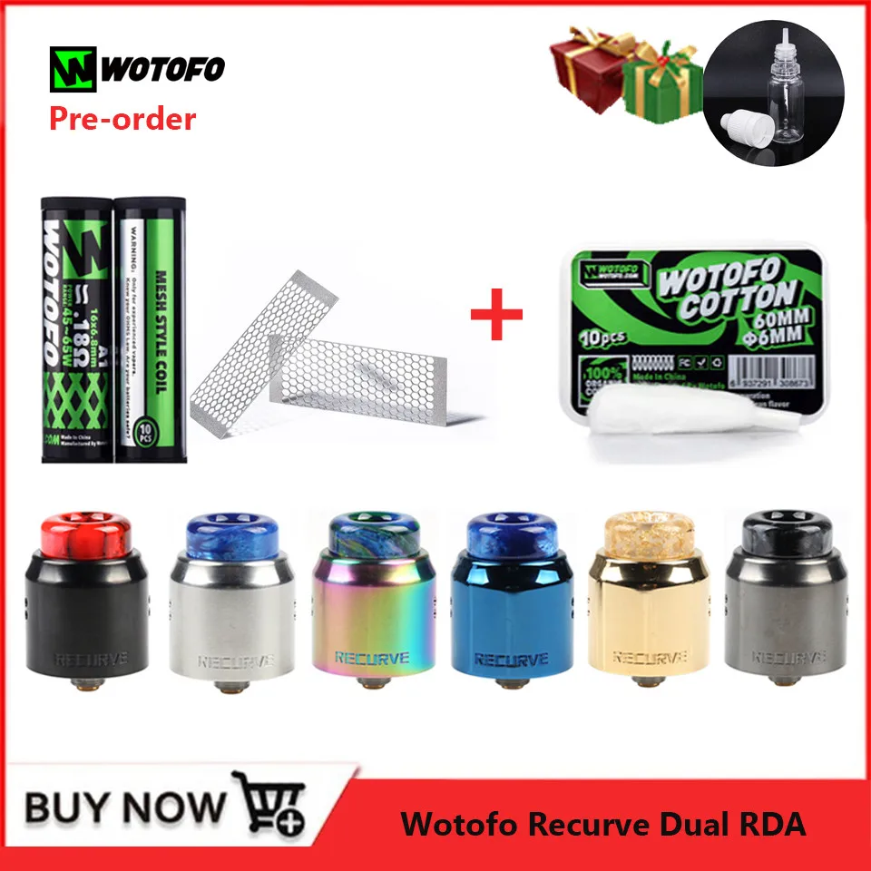 Новая электронная сигарета Vape бак оригинальный Wotofo Рекурсивный двойной RDA