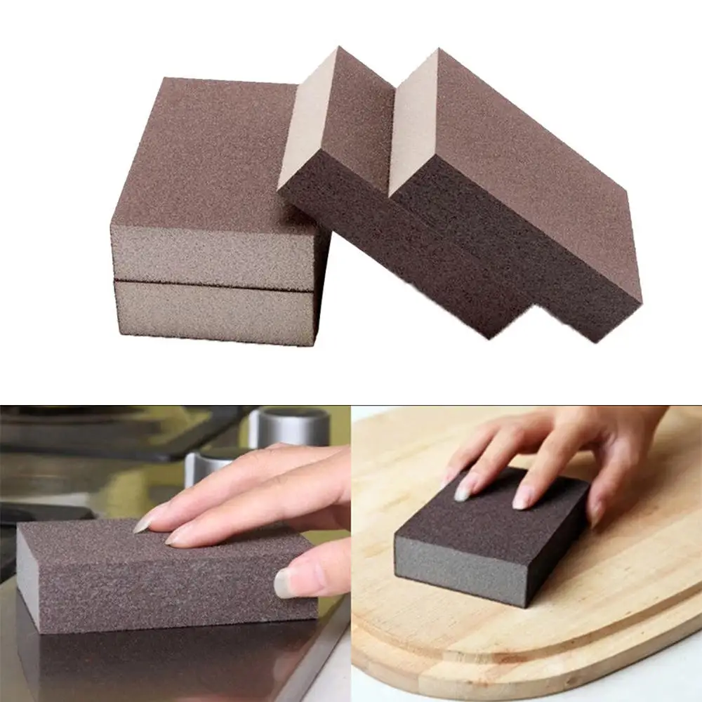 

Home Furniture Kitchen Supplies Polishing Sanding Block Girt Sponge Polishing Pad Furniture Buffing Sandpaper Tools