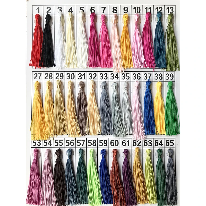 

Home Decoration Long Tassel 15PCS/30PCS Silk Tassels Candy Colors 13cm DIY Hanging Curtains Polyester Handmade