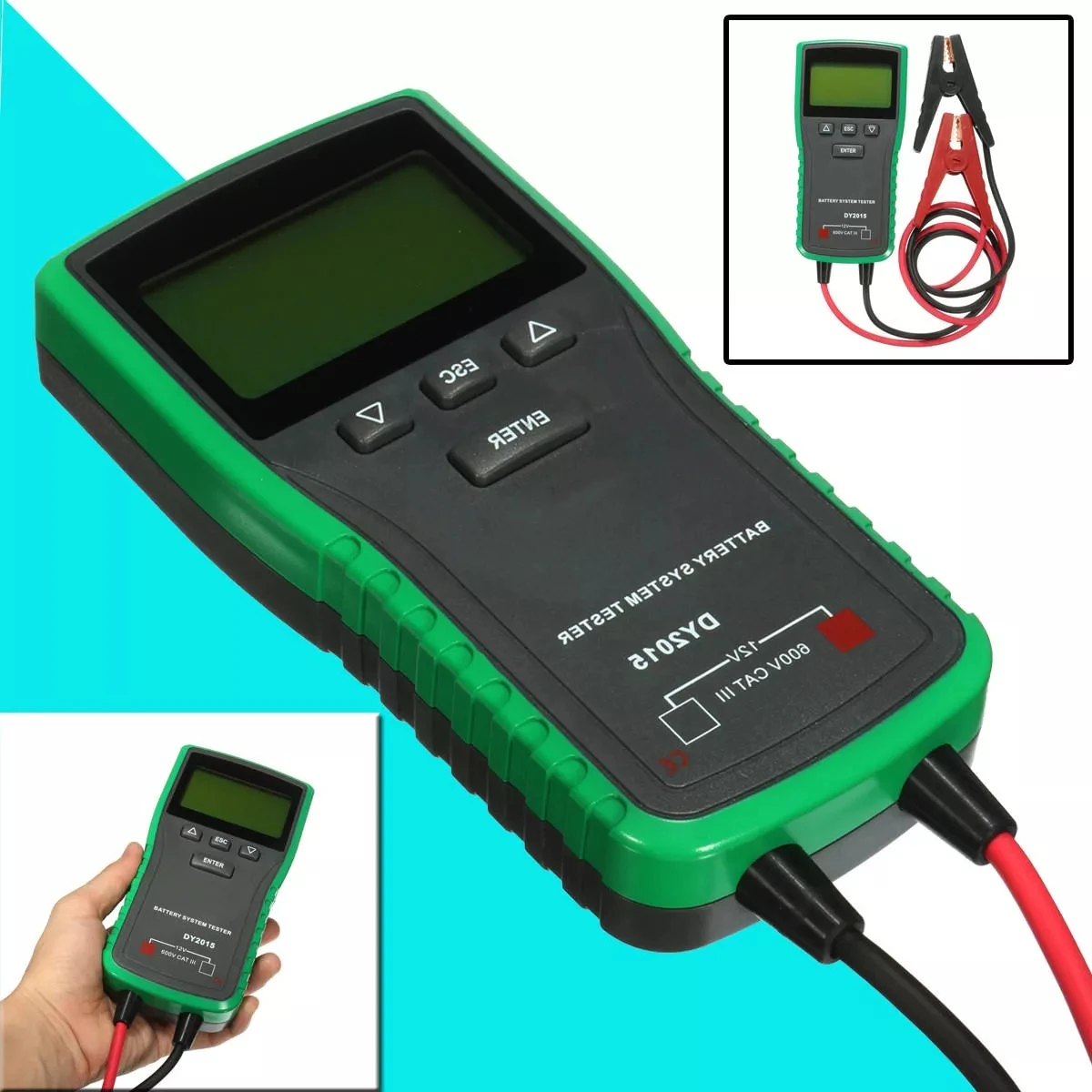 

DY2015 12V Car Battery System Tester Capacity Maximum Electronic load Battery Charge Test+English manual