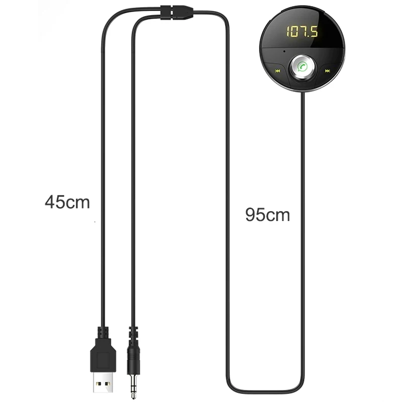 Bluetooth Aux Handsfree Car Kit 3 5 мм аудио MP3 плеер с Tf слотом беспроводной fm передатчик