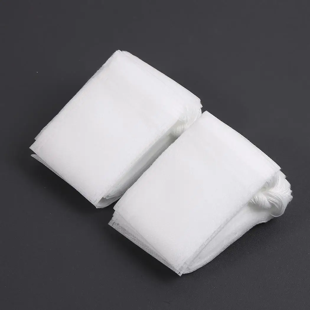 Filter Drawstring easy Kitchen use 100Pcs Soup Reusable Spice Herb clean and Pack to Pouch Bags Supplies of | Дом и сад