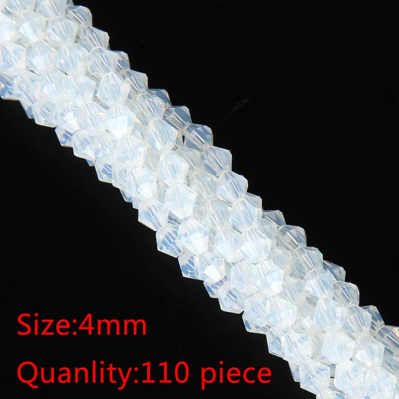 LNRRABC About 4mm 110ps Crystal Glass Beads DIY Jewelry Making Spacer Czech Loose Rondelle Charm Necklace | Украшения и