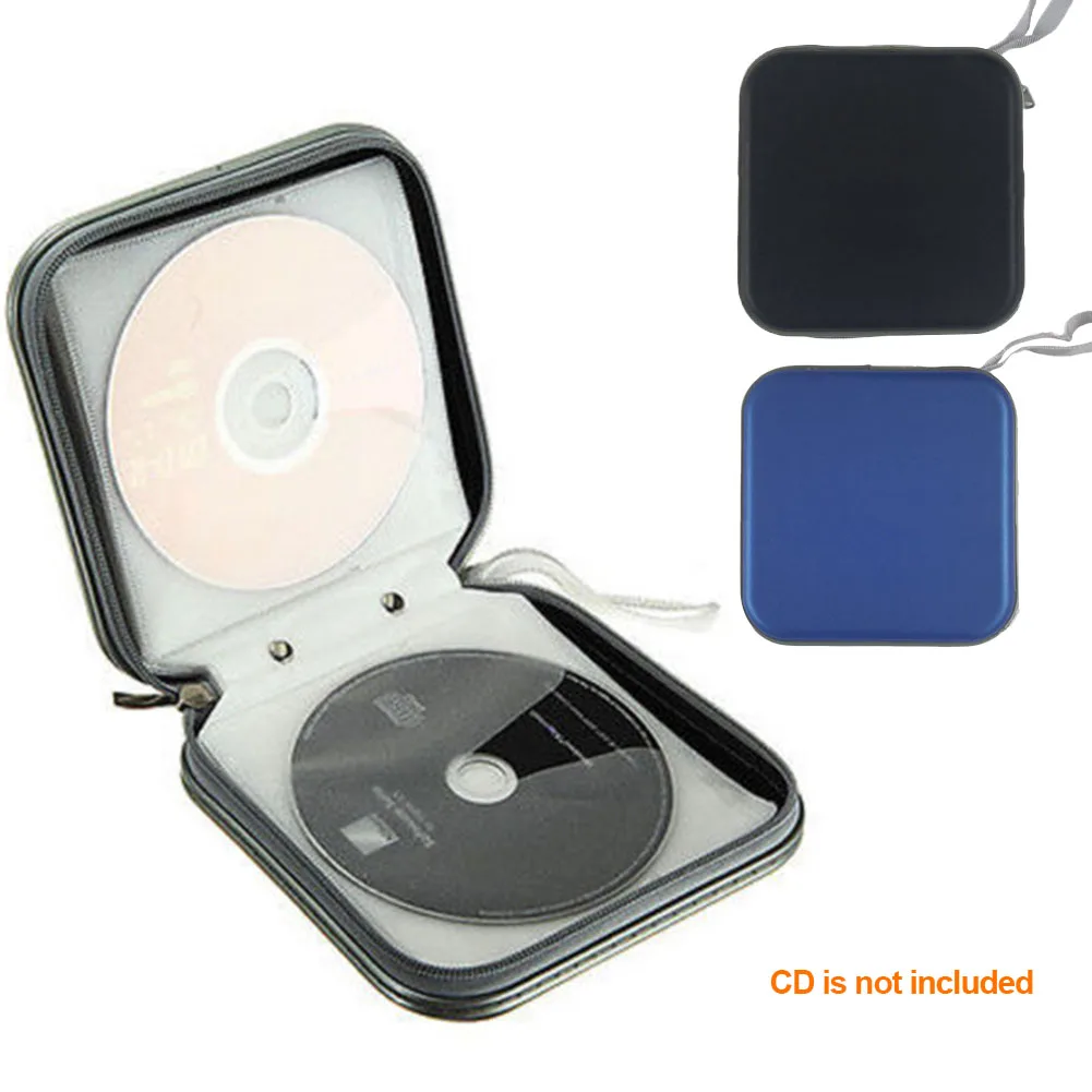 Чехол для CD 40 дисков водостойкая сумка портативный держатель для CD DVD Чехол-органайзер чехол-кошелек пластиковый чехол для CD Estuche Organizador
