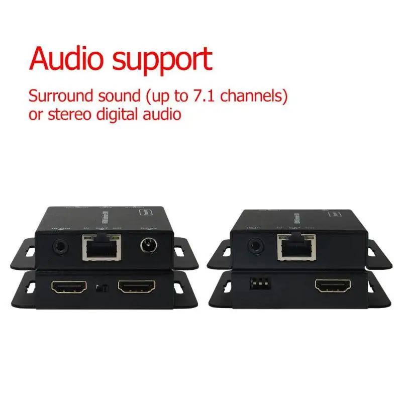 E50C HDMI удлинитель 1080 P RJ45 сетевой кабель сигнала наполнитель Ethernet передатчик