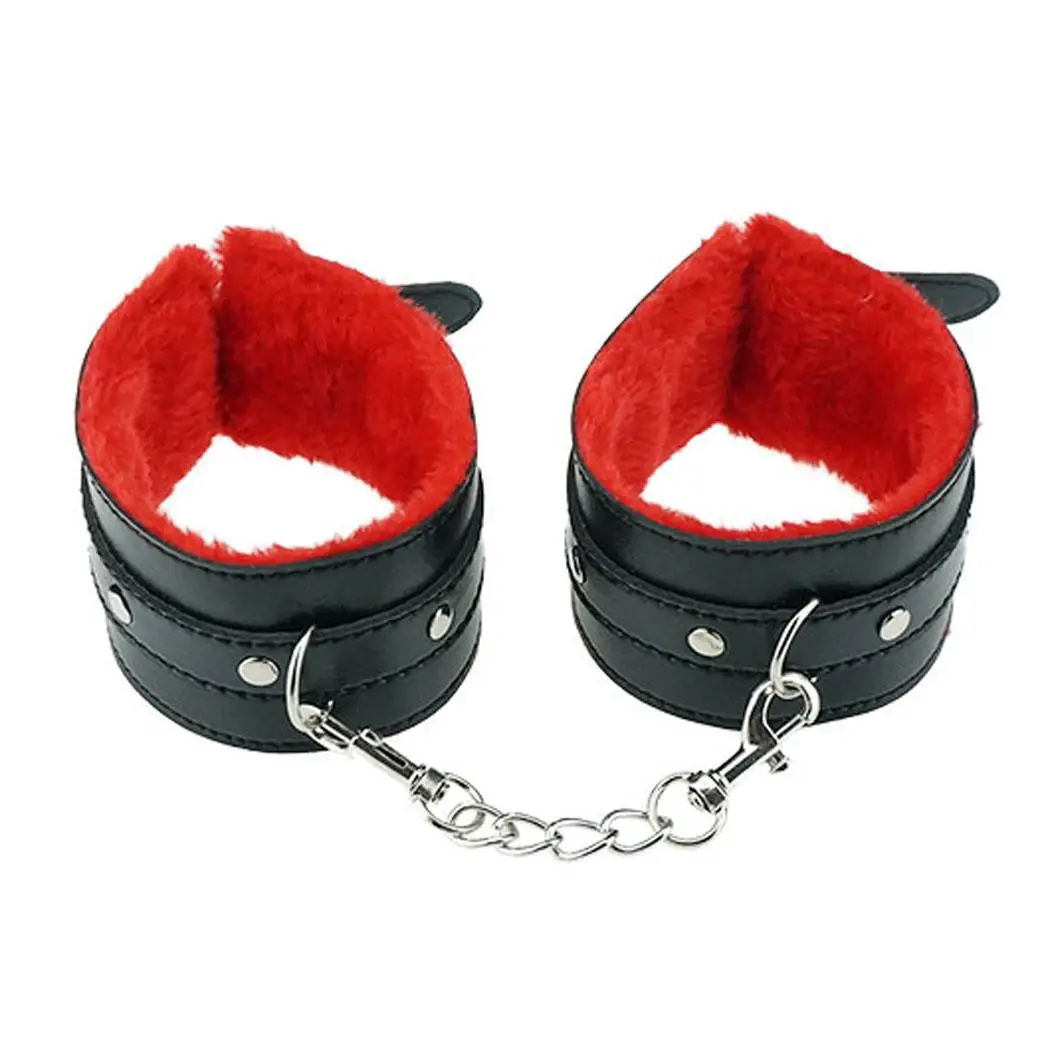 Li bo 8 PCSBondage игрушки экзотическая бижутерия новый PU меховой платок лодыжки манжеты
