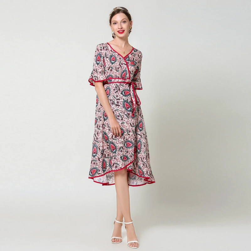 Женское шифоновое платье с оборками uality подиумное дизайнерское винтажное