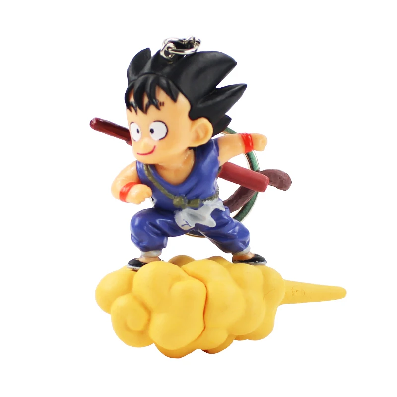 7 см Dragon Ball Z Super Saiyan Son Goku Capriola Cloud Key Bin Baby цепочка для ключей из ПВХ Игрушечная