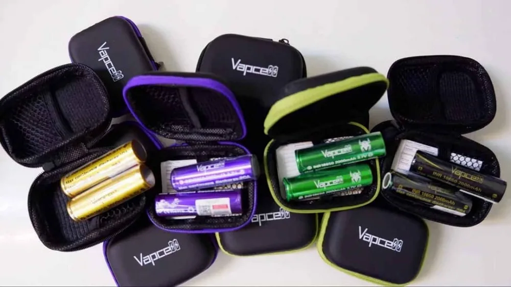 Чехол На Молнии Vapcell сумка для хранения батарей 20700 / 21700 20650 монет/наушников