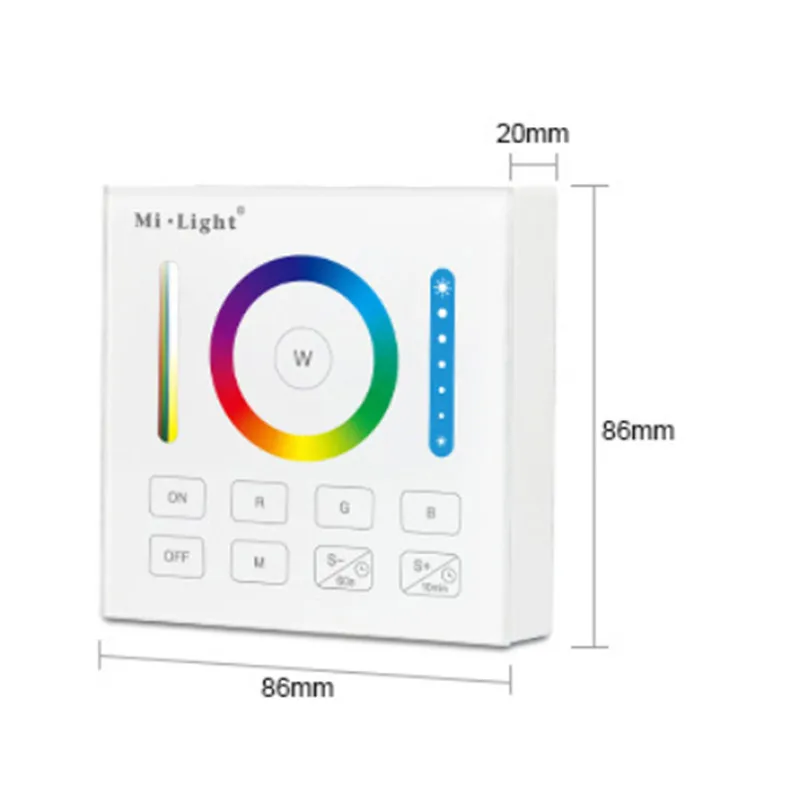 CLAITE 6dBm B0 смарт-панель диммер контроллер работает с RGB CCT RGBW светодиодные полосы