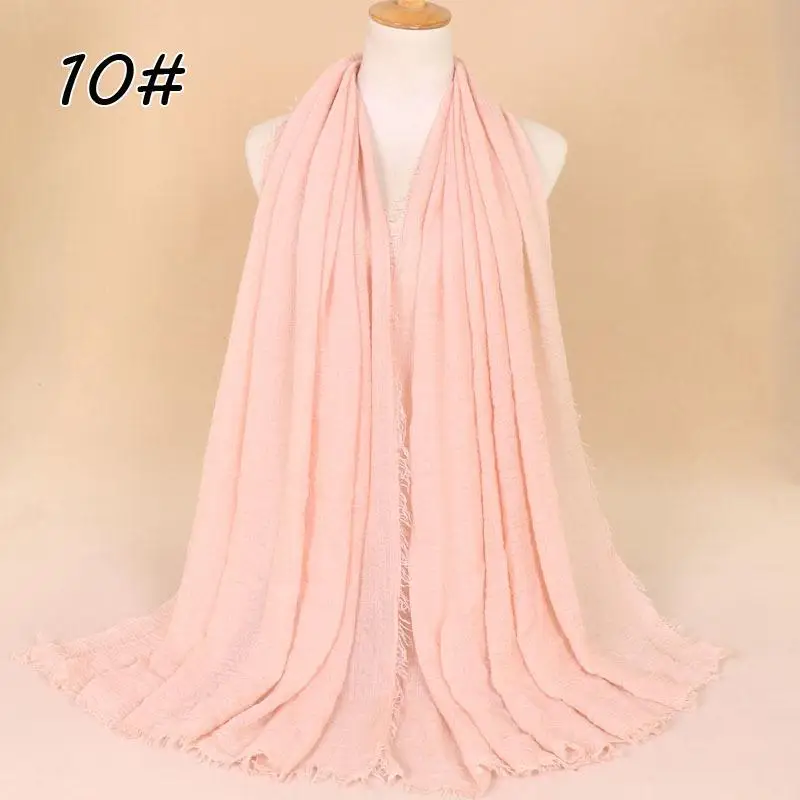 Однотонные хиджабы 39 цветов женский головной платок Женский мусульманский