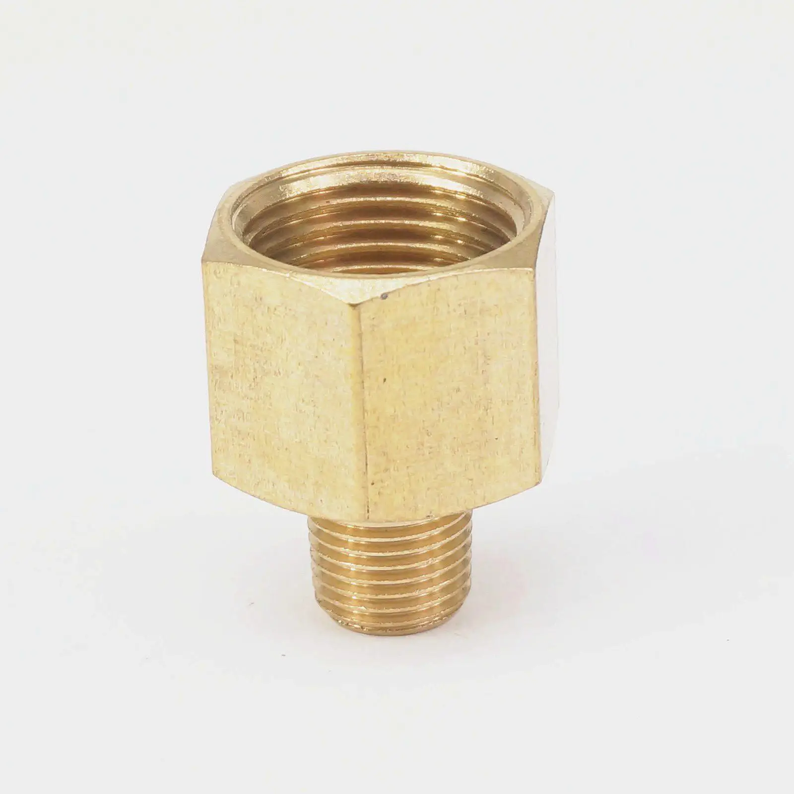 Латунный фитинг для труб с наружной резьбой BSPT 1/8 дюйма x 3/8 NPT Female адаптер