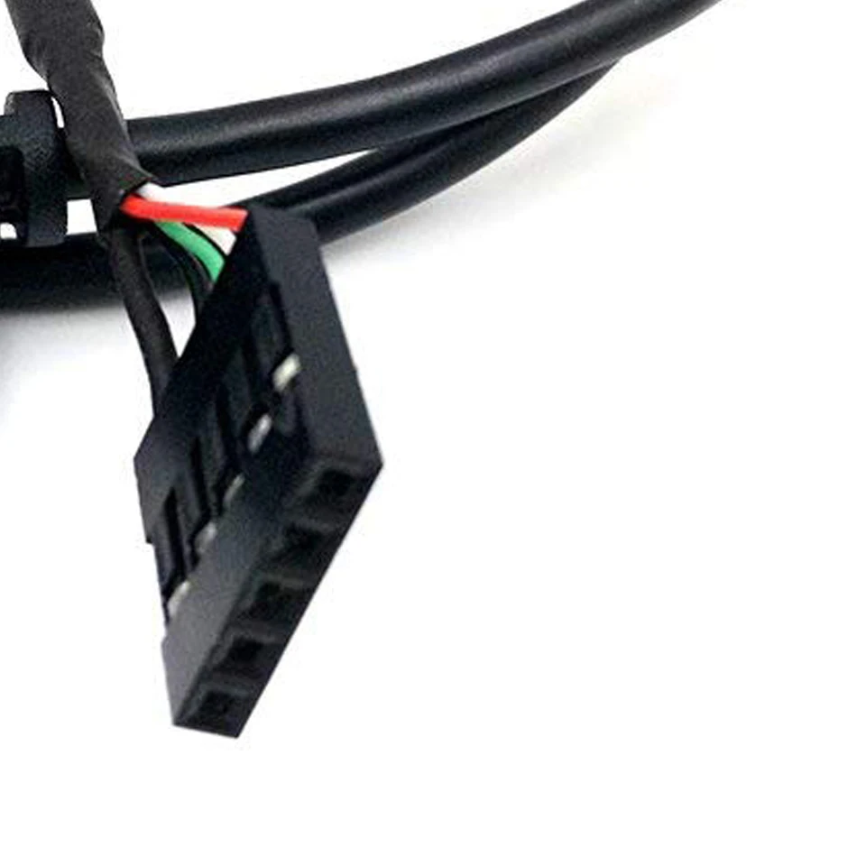 OPQ (2 Pack) 50 см 90 градусов правый угол типа B Печать USB папа на 5 Pin Материнская плата