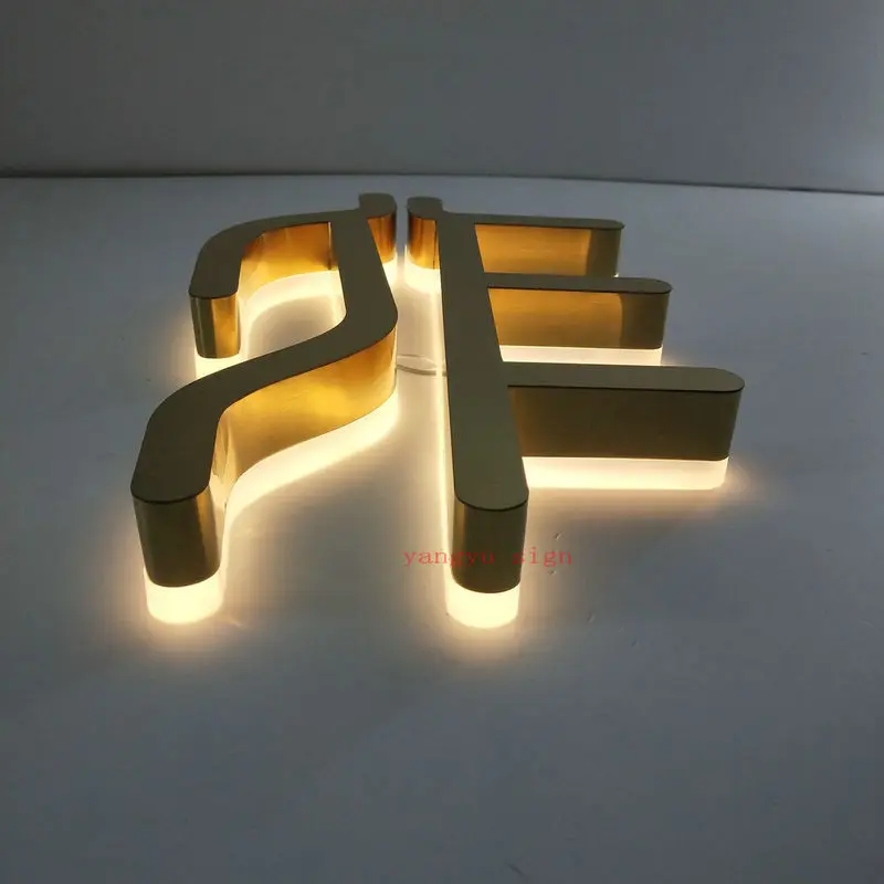 Custom outdoor 3d solar led light backlit stainless steel for advertising signs | Лампы и освещение