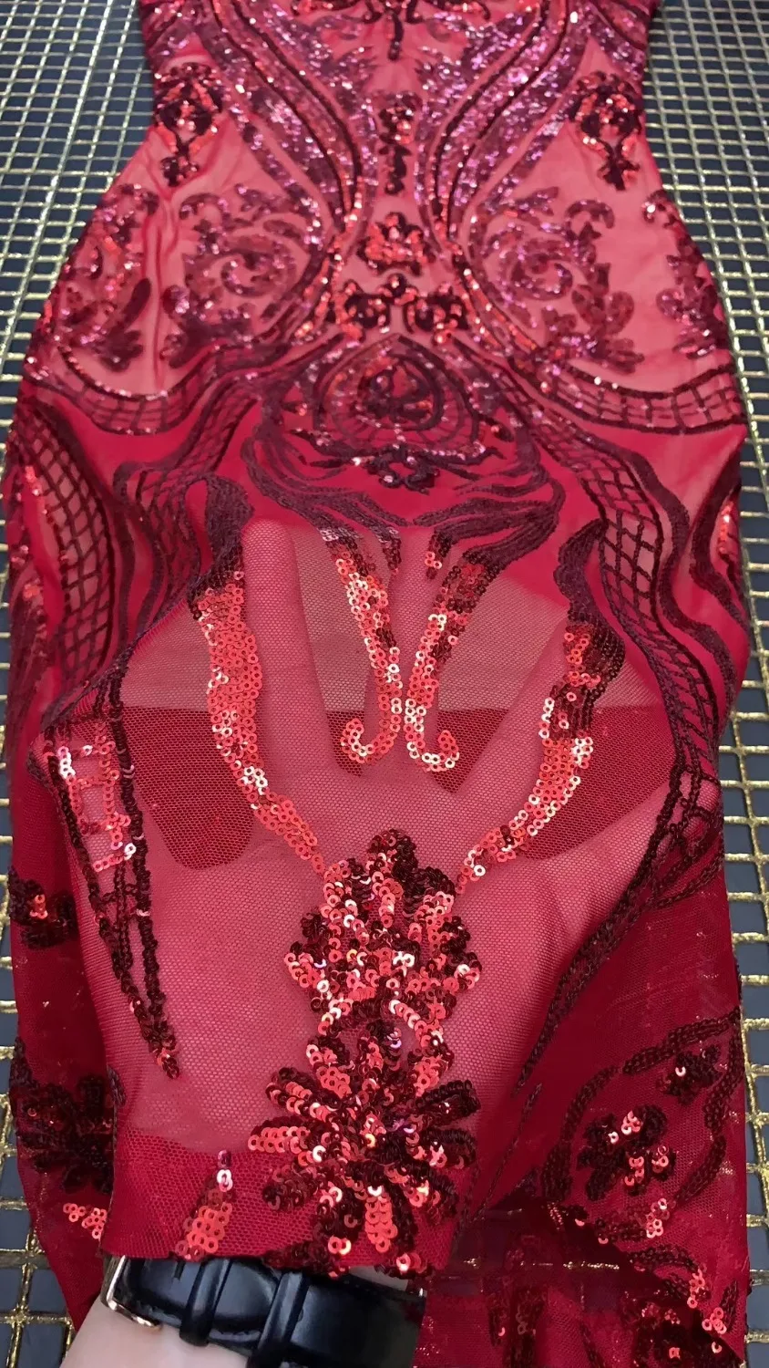 

High Quality Celebrity Wine Red Sequined Slip Bodycon Dress Cocktail Party Dress 2019