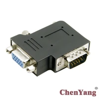 extension adapter chenyang bk male to female vertical flat right angled 90 degree vga svga