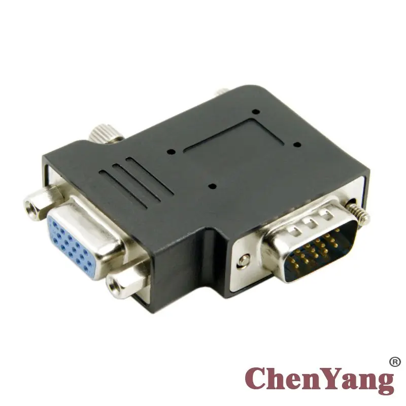 CY Chenyang вертикальный плоский прямоугольный 90-градусный VGA SVGA от мужчины к женскому