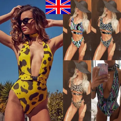 2018 летние леопардовые женщины Лето Пляж Красивые бикини наборы дамы праздник