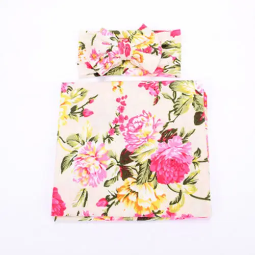 Одеяло для новорожденных девочек Pudcoco милый комплект с бантиком и цветами 2019 |