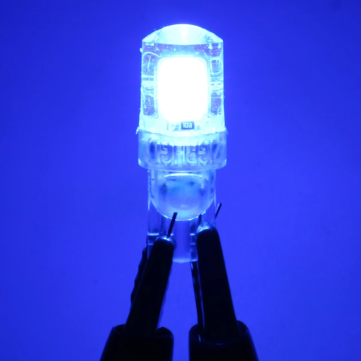 

2Pcs T10 194 W5W COB LED DC 12V Car LED Light Blue Silica License Plate Width Light Bulb High Quality