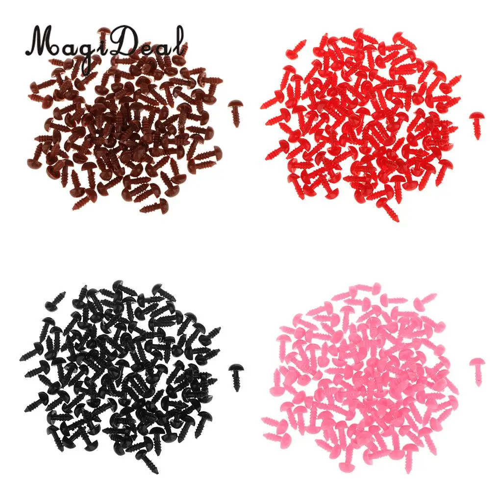 100Pcs Plastic Dolls Noses Acrylic 7x9mm Safety Nose Toy Animal Bear Dog DIY Making Accessories Crafts | Игрушки и хобби