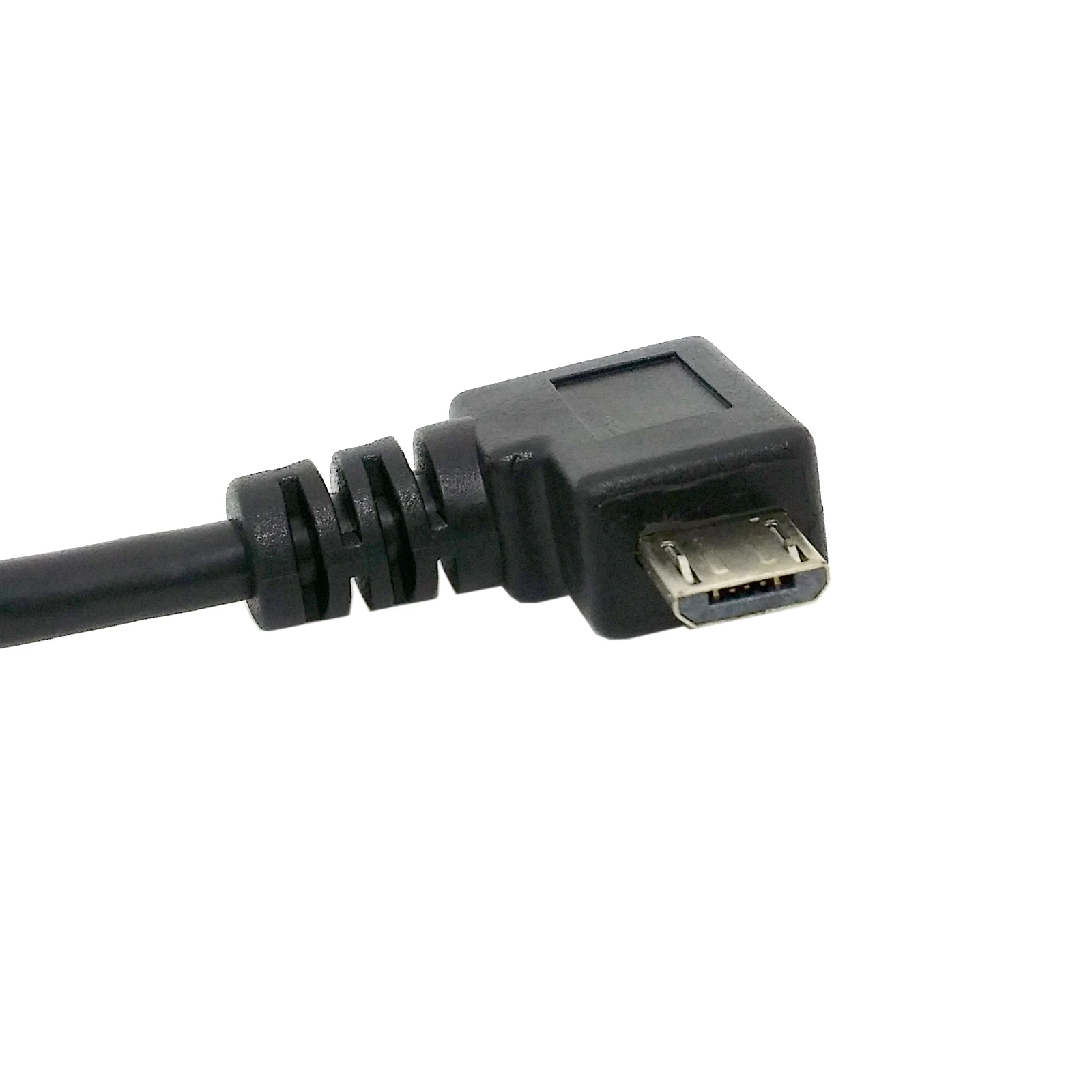 CYDZ 15 см короткий 90 градусов USB 2 0 к Micro B Штекерный кабель позолоченный