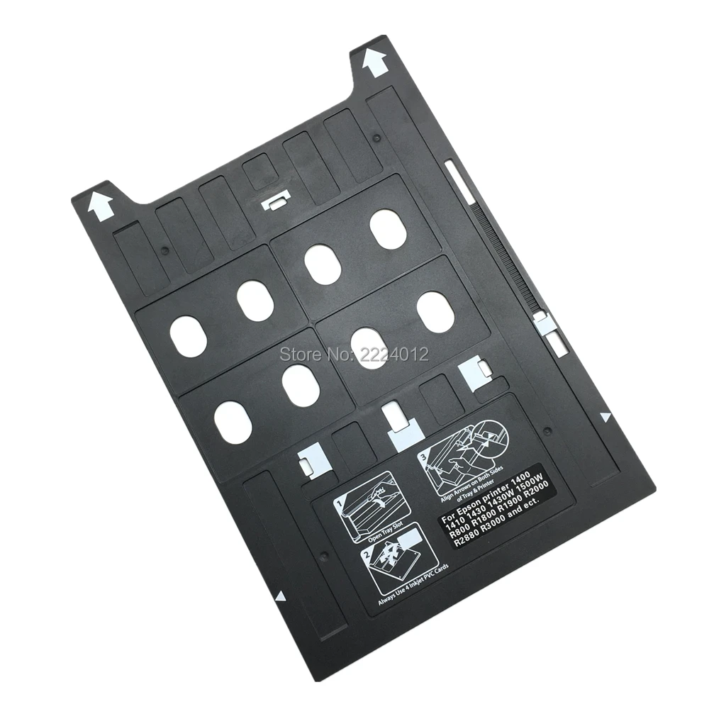 

2019 Plastic Inkjet PVC ID Card Printing Tray for Epson 1400 1410 1430 1430W 1500W R800 R1800 R1900 R2000 R2880 R3000 P400 P600