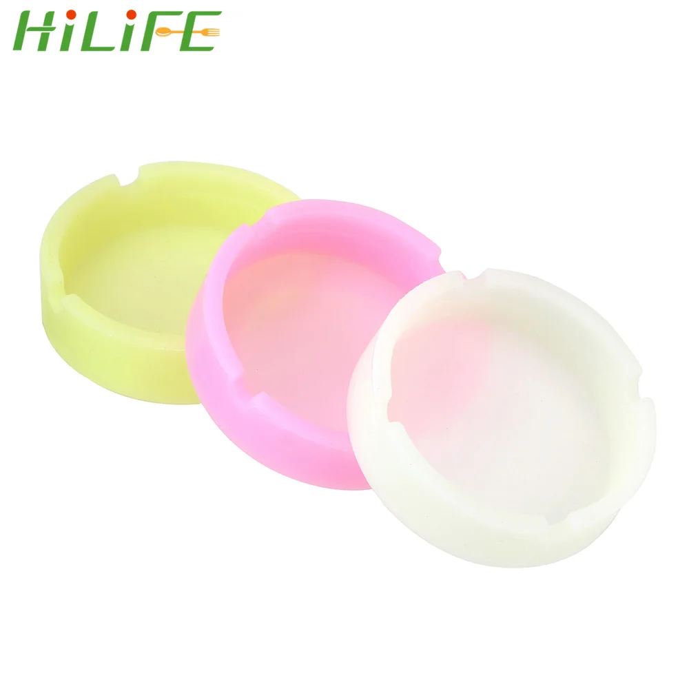 Светящаяся силиконовая гелевая пепельница HILIFE экологически чистый чехол для