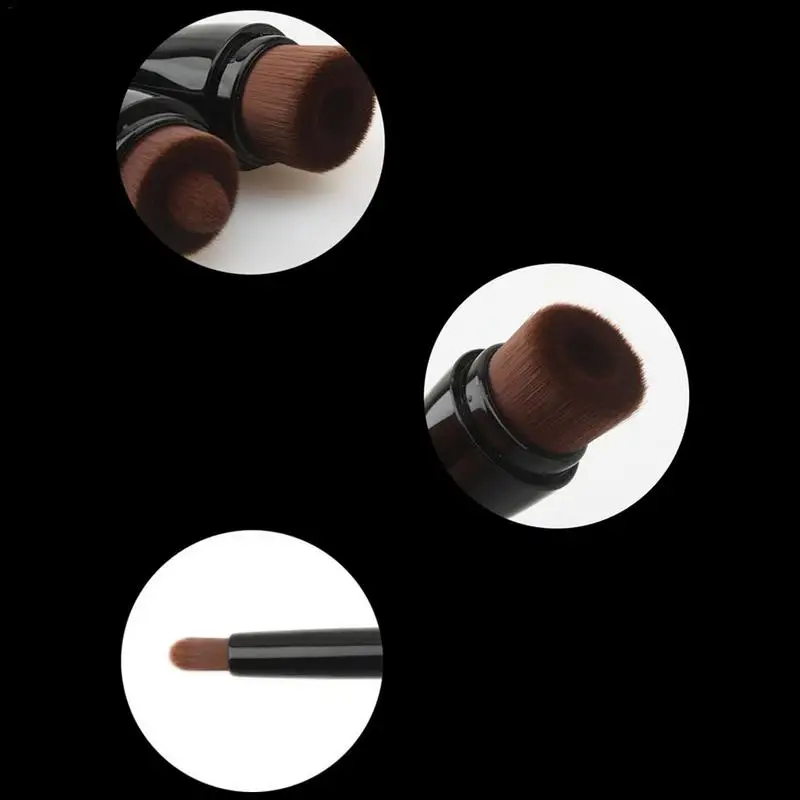 Round-headed Double-headed Foundation Brush Liquid 2 In 1 Make Up Brushes Women Beauty Makeup Eyebrow | Красота и здоровье