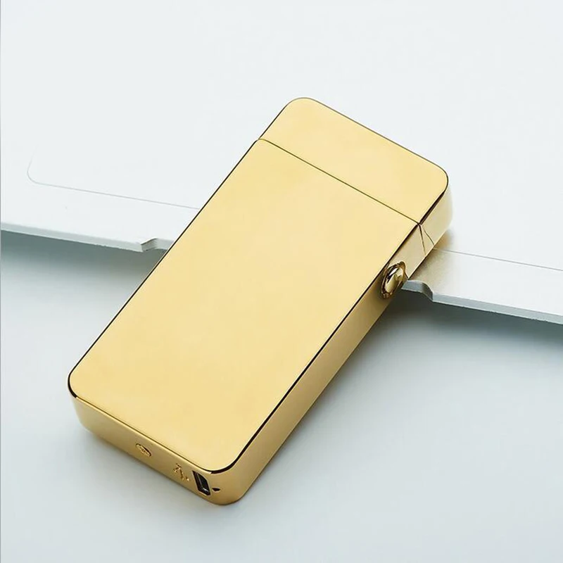 Акция! Новая Металлическая USB перезаряжаемая Зажигалка беспламенная электронная