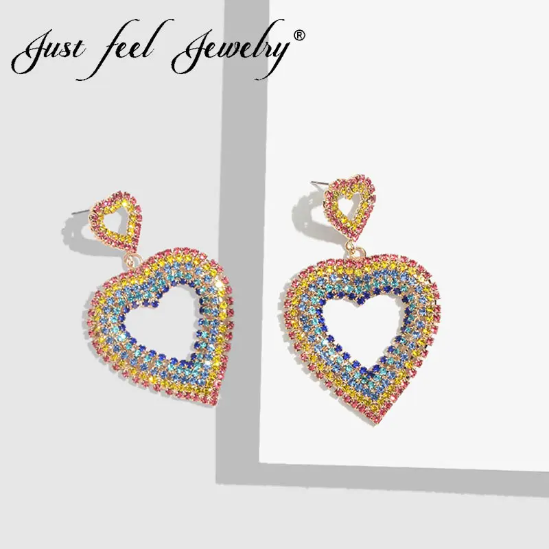 Женские серьги гвоздики в Корейском стиле JUST FEEL модные геометрические с