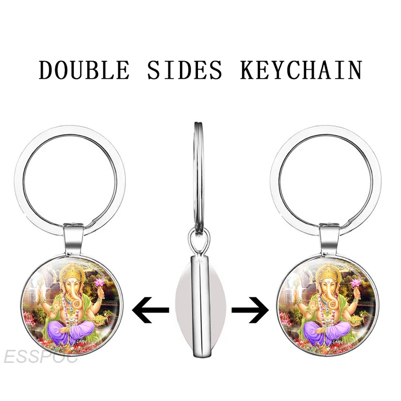 Счастливый индийский слон голова бога ганеш двойное лицо искусственная