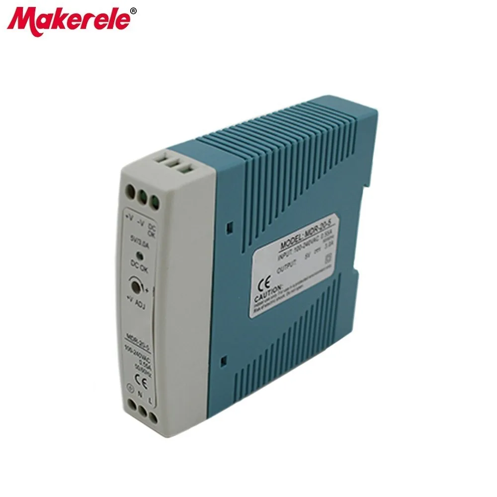 Micro Din Rail источник питания Ac Dc мини размер 20 вт 5 в 4 а импульсный для светодиодной