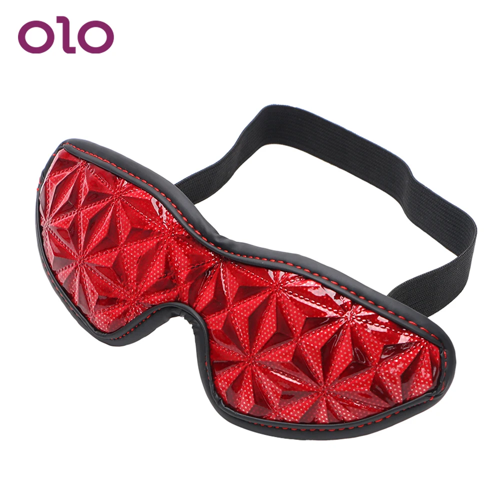 Повязка на глаза OLO из искусственной кожи для взрослых Эротическая маска