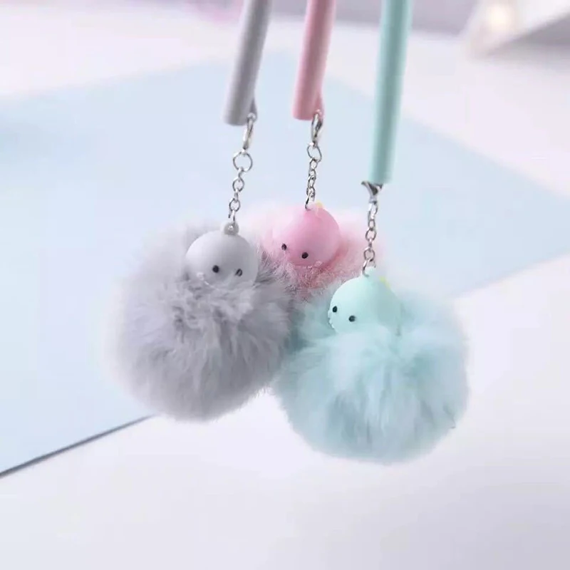 1 шт Kawaii динозавров гелевые ручки милые плюшевые гель подвеска Pens для детей
