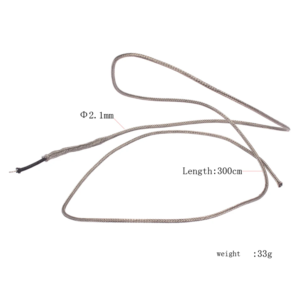 Олово медный длинный винтажный 22 AWG Плетеный экранированный тканевый гитарный