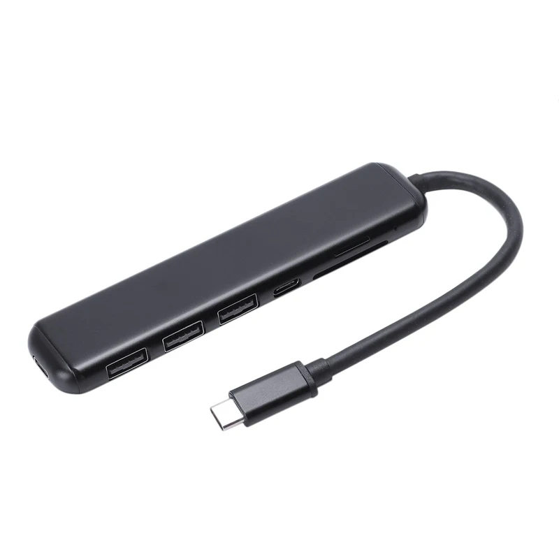 AAAJ портативный 7 в 1 Type C Usb 3 0 адаптер из алюминиевого сплава с Pd - Цена: 2 788,57 руб.