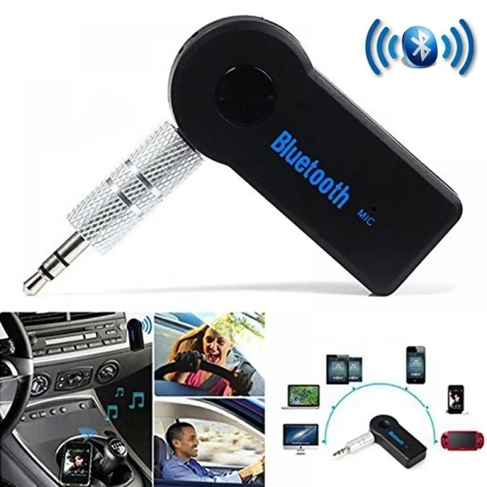 Музыкальный Bluetooth телефон аудио приемник Бесплатный Динамик 3 5 мм комплект AUX для