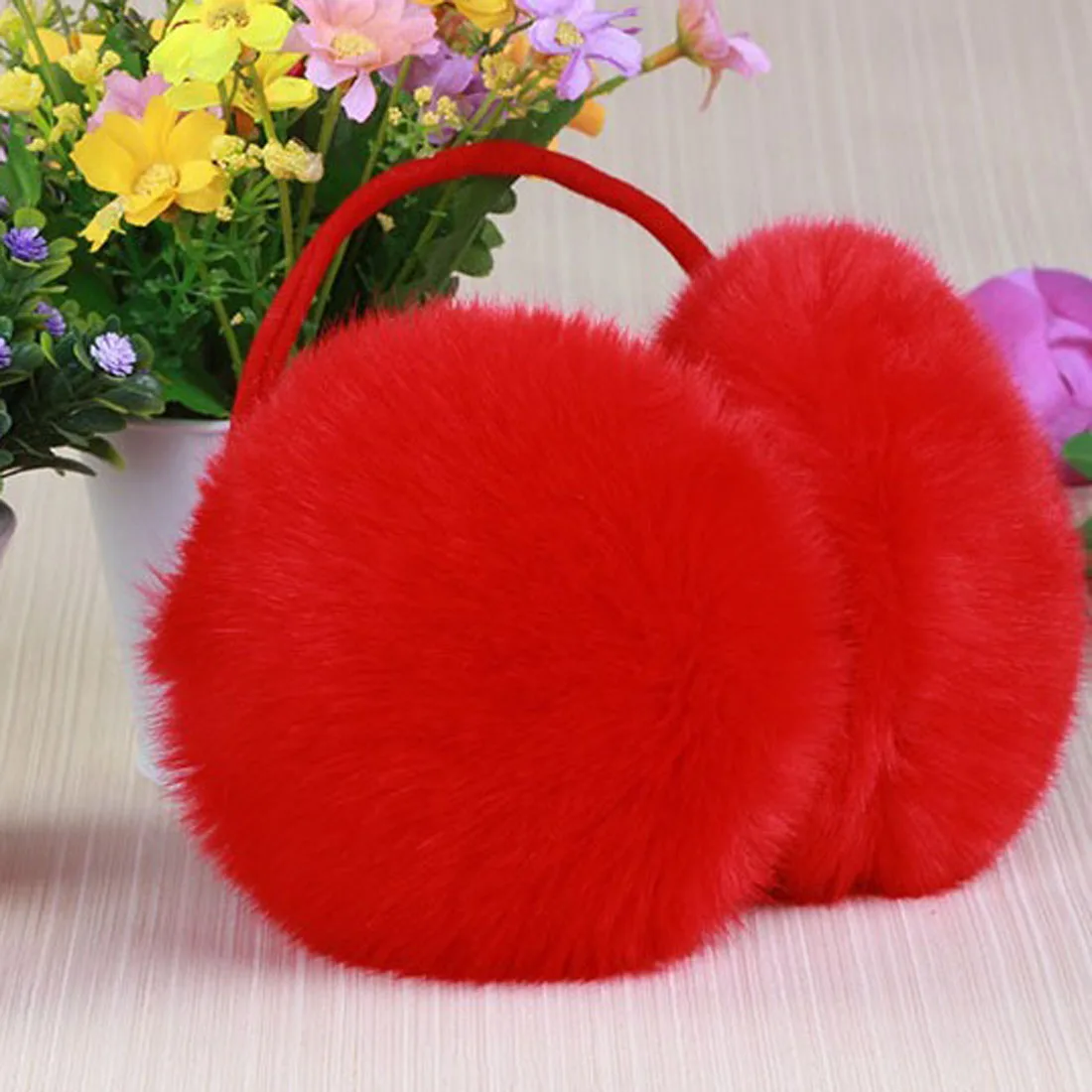 

2018 Winter Earmuff Imitation Rabbit Women Fur Earmuffs Winter Ear Warmers Large Plush Girls And Boys Ear Warmers Earmuffs