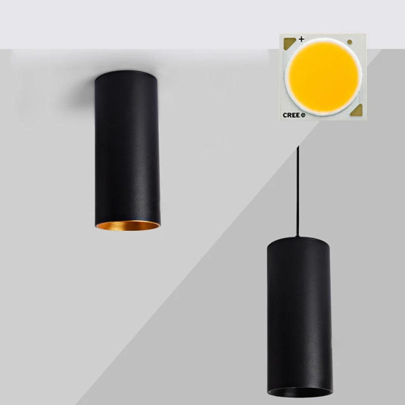 Spot Light Cylindrical Lamp LED lampara techo Surface Mounted Ceiling Downlight 7W 10W 15W D25 | Лампы и освещение