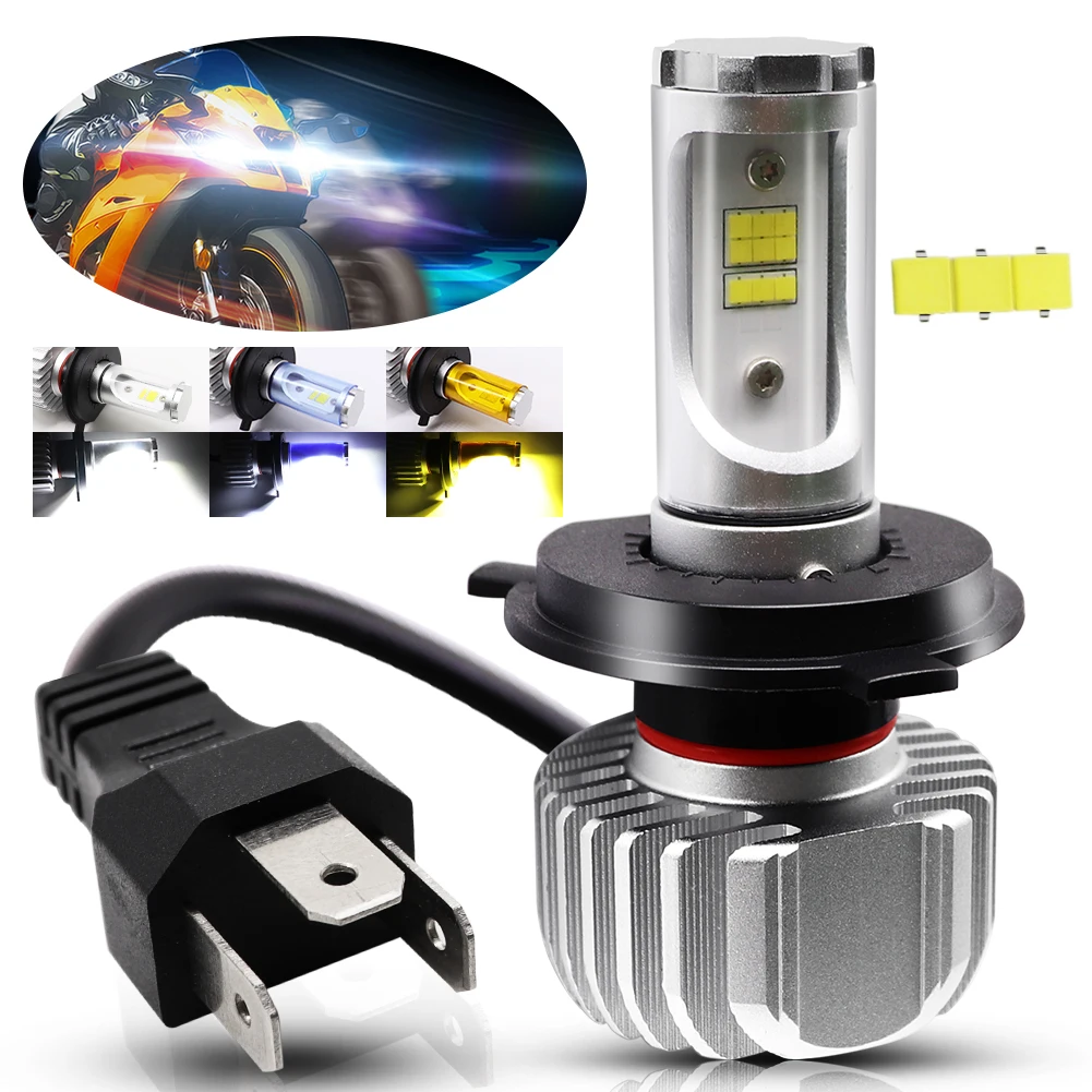 1 Головной фонарь для мотоцикла H4 светодиодсветодиодный лампа 25 Вт CSP Y19