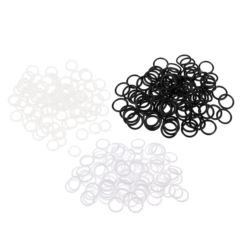 fityle 100pcs Nylon Lingerie Hardware Sewing Clip Hook Eye 15mm for Bra Strap Accessories|Пуговицы| |