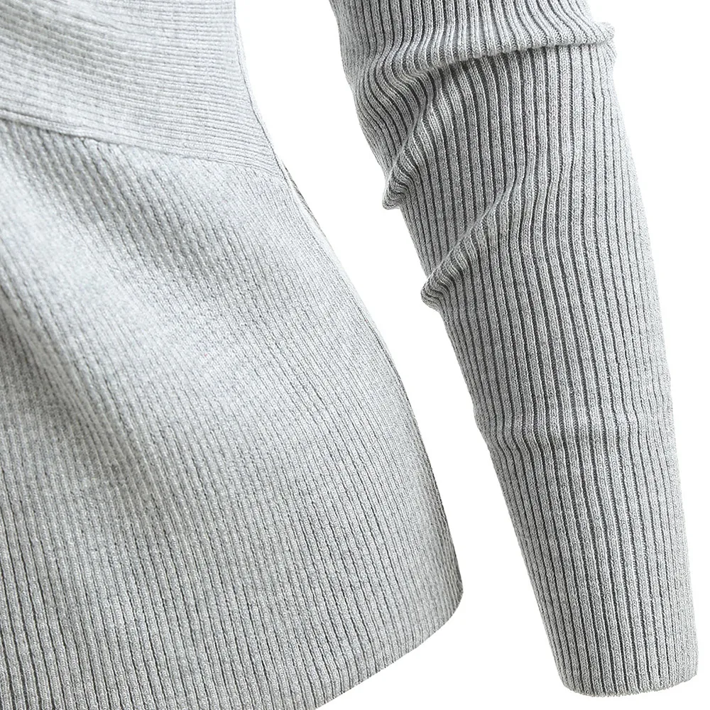 Warm Women Sweater V Neck Autumn Winter Knitted Femme Pull High Elasticity Soft Female Pullovers Casual Top Basic Jumper | Водолазки