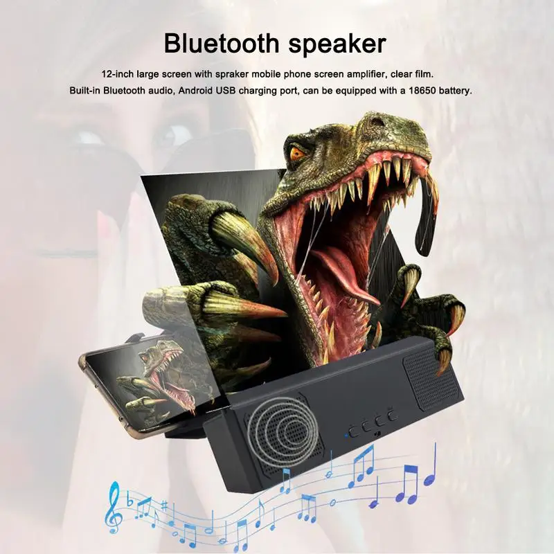 Универсальный мобильный телефон 3D экран HD видео усилитель увеличительное стекло