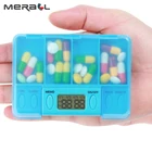 Контейнер для таблеток, пластиковый, с 4 отделениями