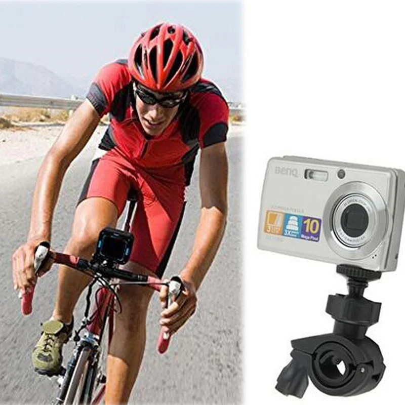 Черный зажим для руля круглой формы GoPro Hero 7 6 5 4 Xiaomi Yi 4K Sjcam Sj4000 Eken Велоспорт Go Pro