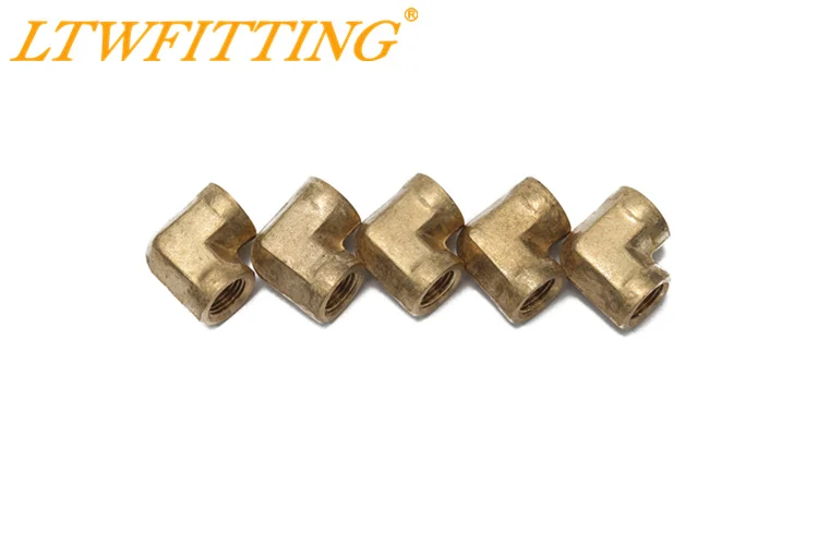 LTWFITTING Brass Pipe Fitting Female 90 Deg 1/8&quot NPT Elbow Fuel Air | Обустройство дома