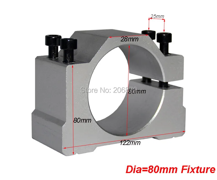 80 мм шпиндель кронштейн крепление зажим Крепление CNC 4 шт. винты|80mm spindle|80mm spindle