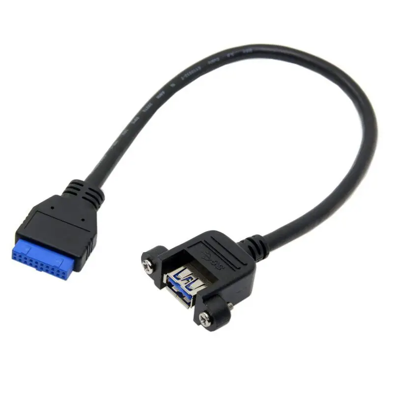 USB 3 0 одиночный порт A женский винтовой Тип крепления для угловой материнской